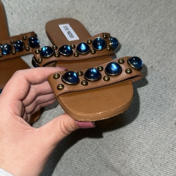 Steve Madden Deka  Embellished Slides - Picture 5 of 8